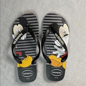 Havaianas Disney Mickey Mouse Flip Flops Thong Sandals Women’s Size 9 - 10